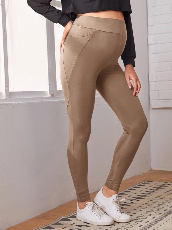 Maternity Pocketed High Waist Leggings