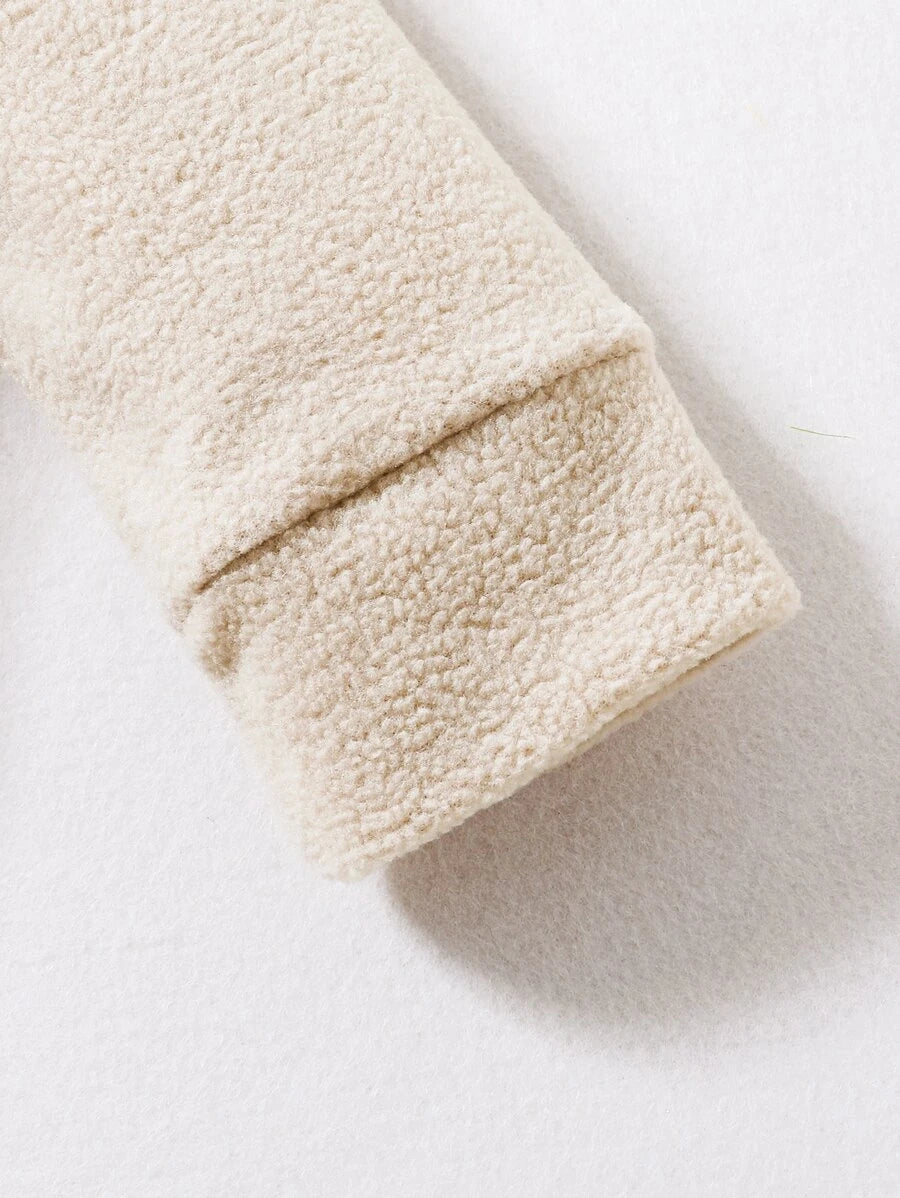 Toddler Girls Expression Embroidery Hoodie & Pants