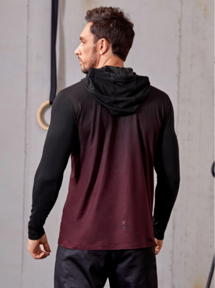 Men's Drawstring Hooded Sports Sweatshirt