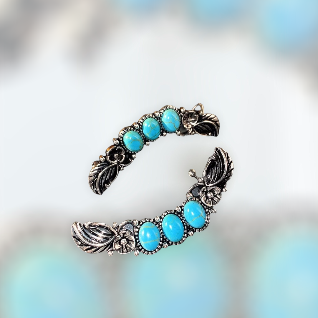 Bohemian style exaggerated large Turquoise retro Earrings