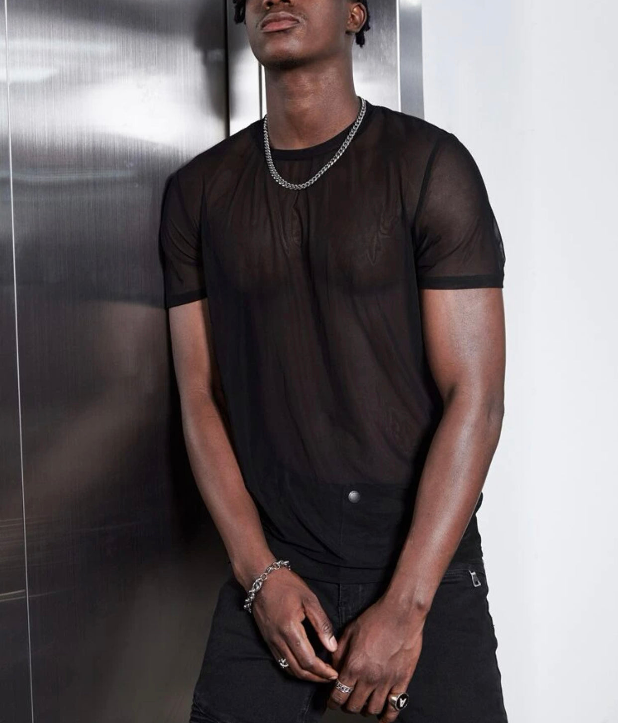 Men’s 1pc sheer tee