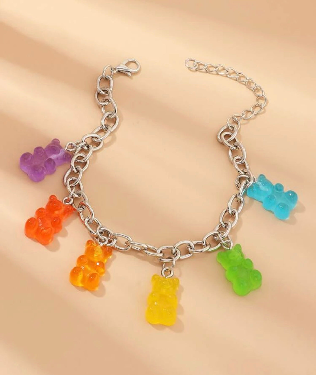 Girls gummy bear charm bracelet