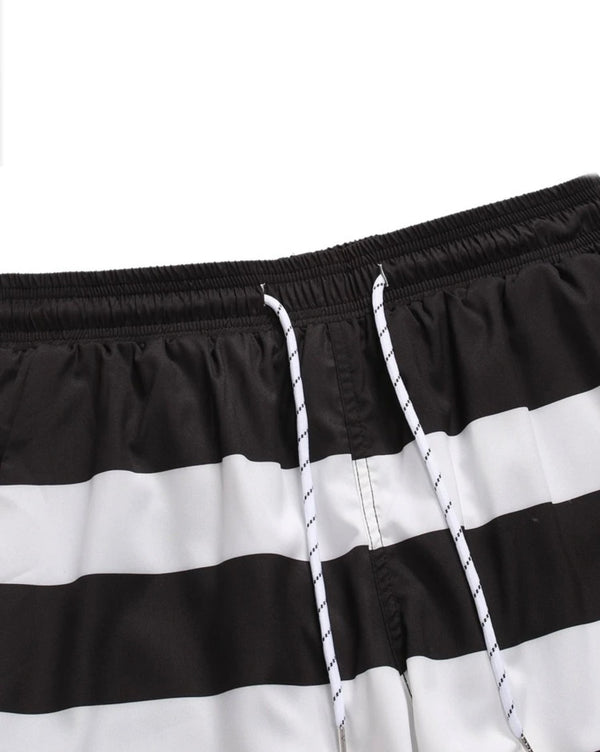 Men’s striped drawstring waist swim trunks - Christina’s unique boutique LLC