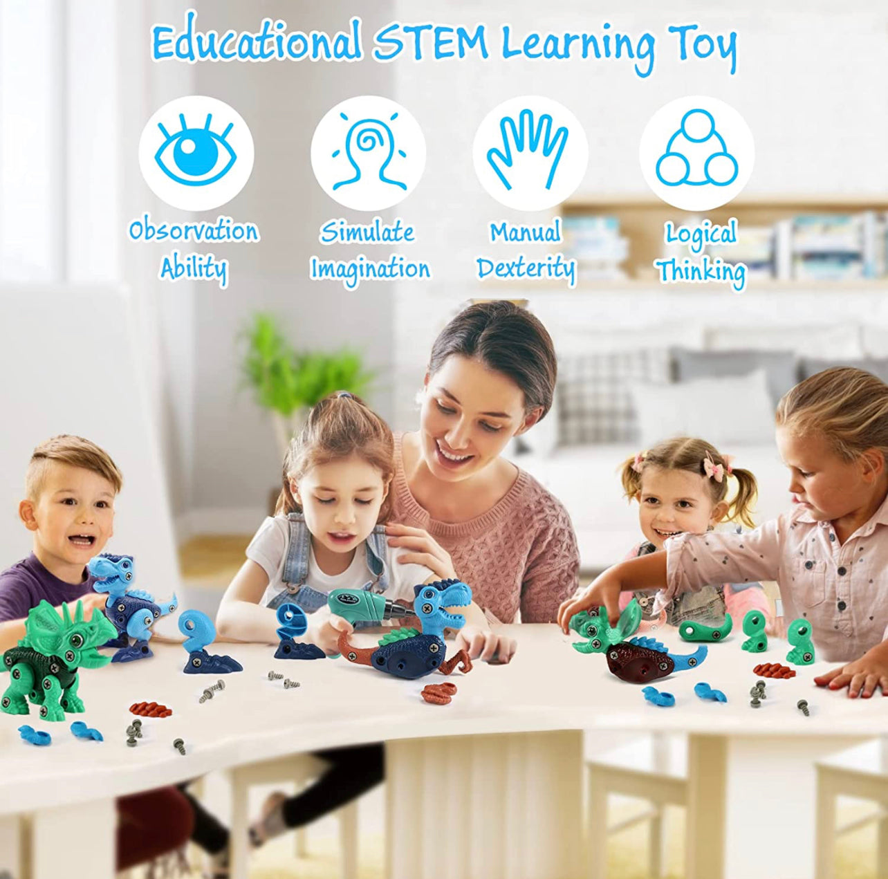 Kids Toys Stem Dinosaur Toy: Take Apart Dinosaur Toys