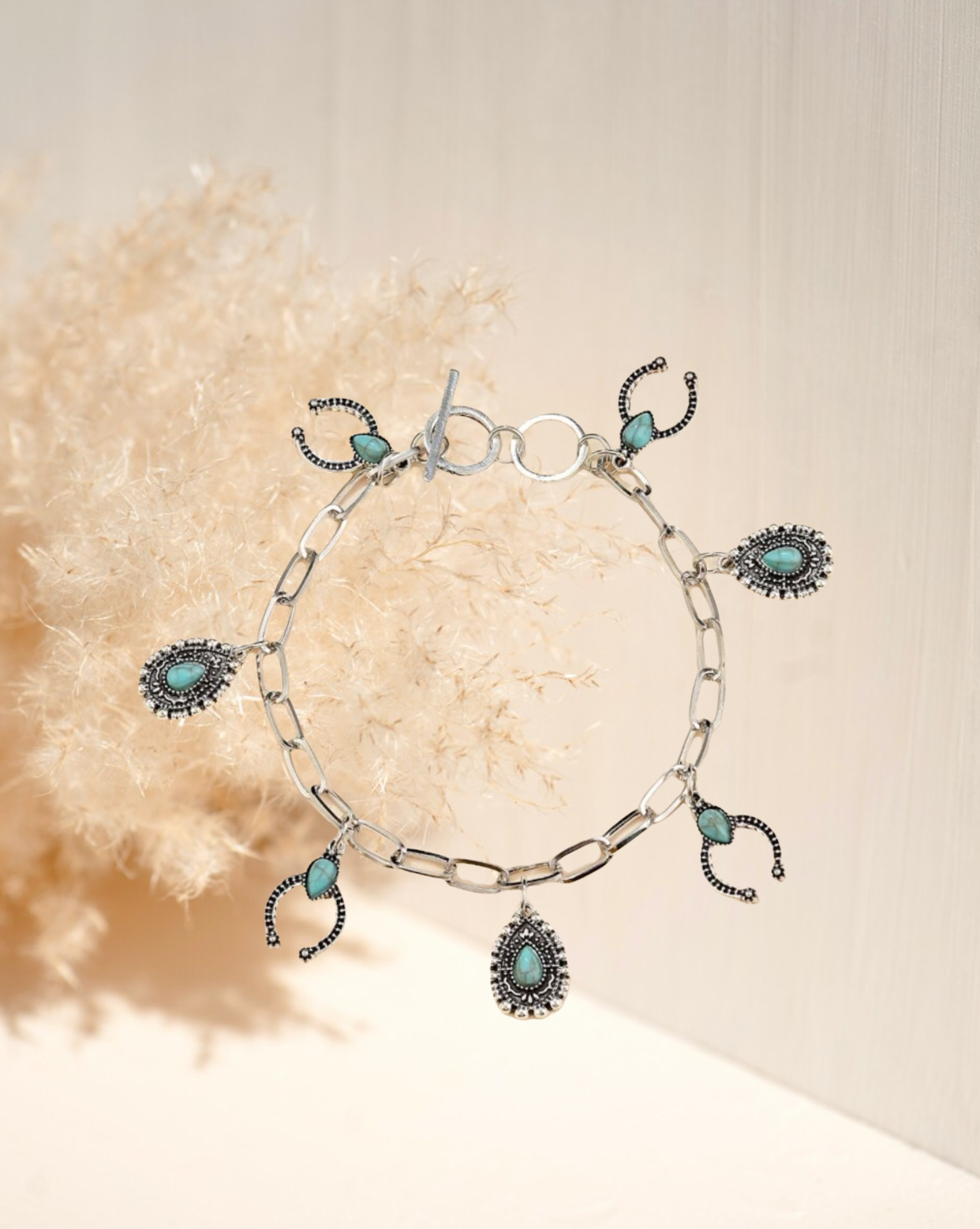 Water-drop charm bracelet