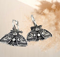 Luna Moth Hoops Earrings