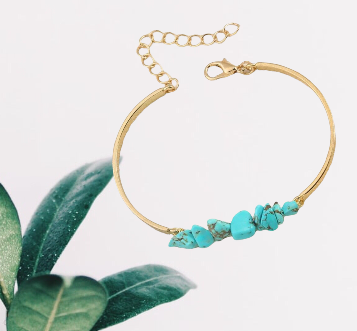 Turquoise decor bracelet