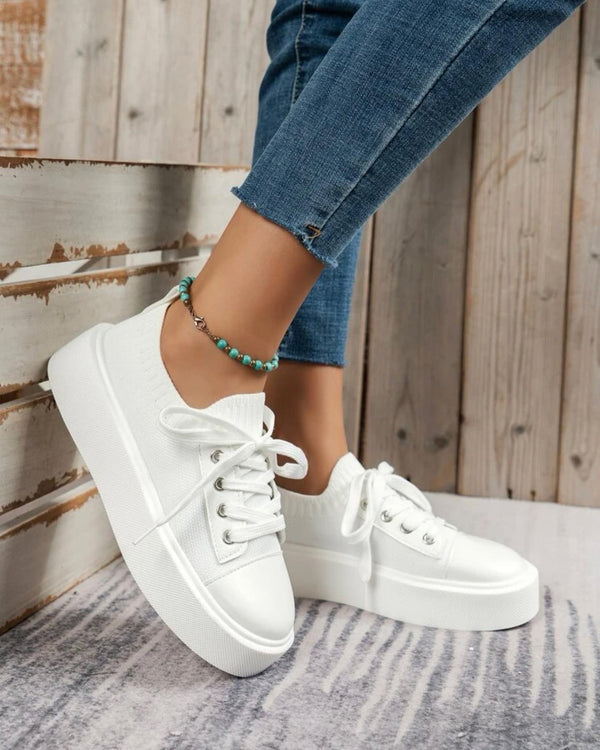 Lace-up front skate shoes