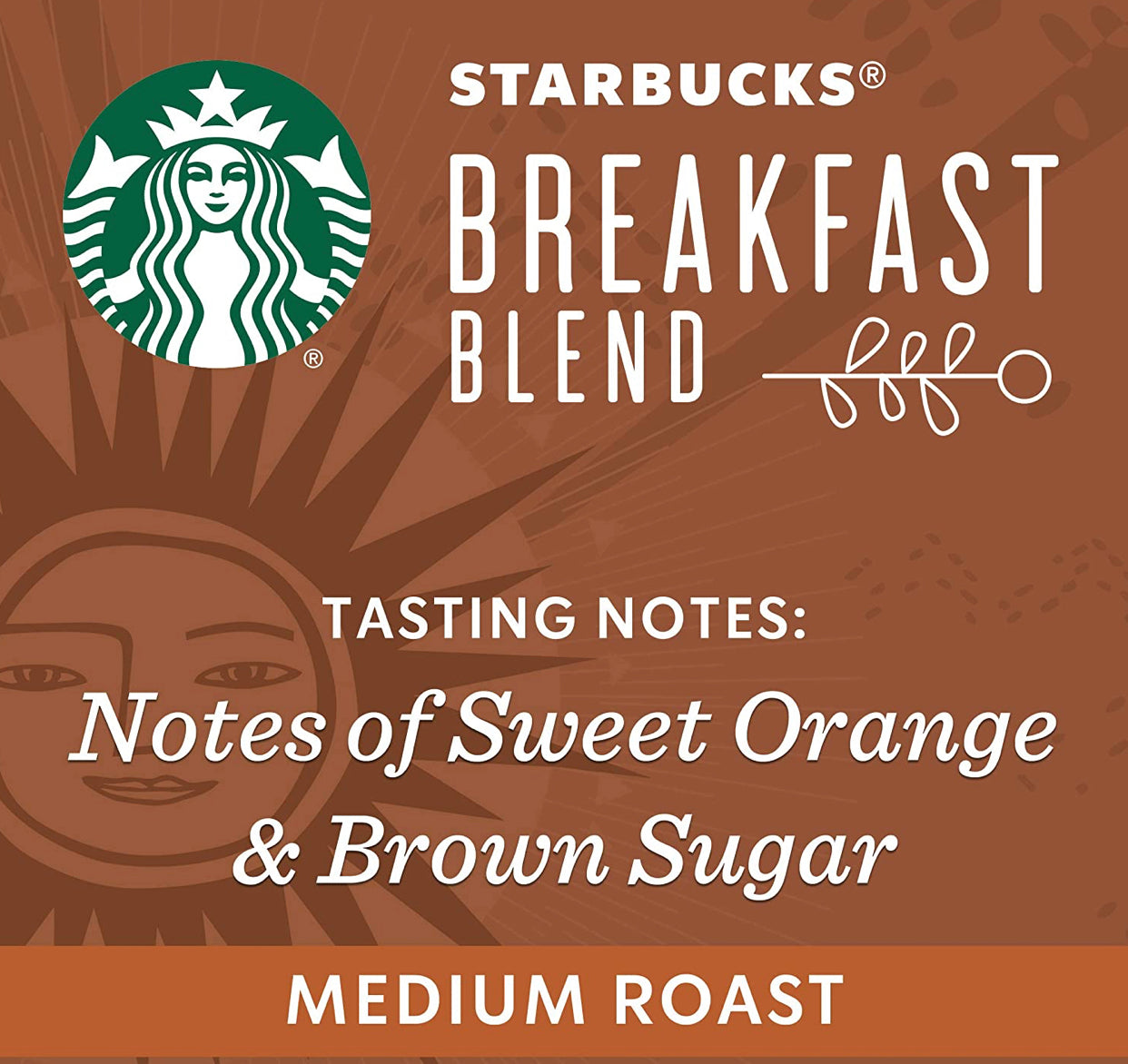 Starbucks Medium Roast K-Cup Coffee Pods — Breakfast Blend for Keurig Brewers — 6 boxes (60 pods total),10 Count (Pack of 6)