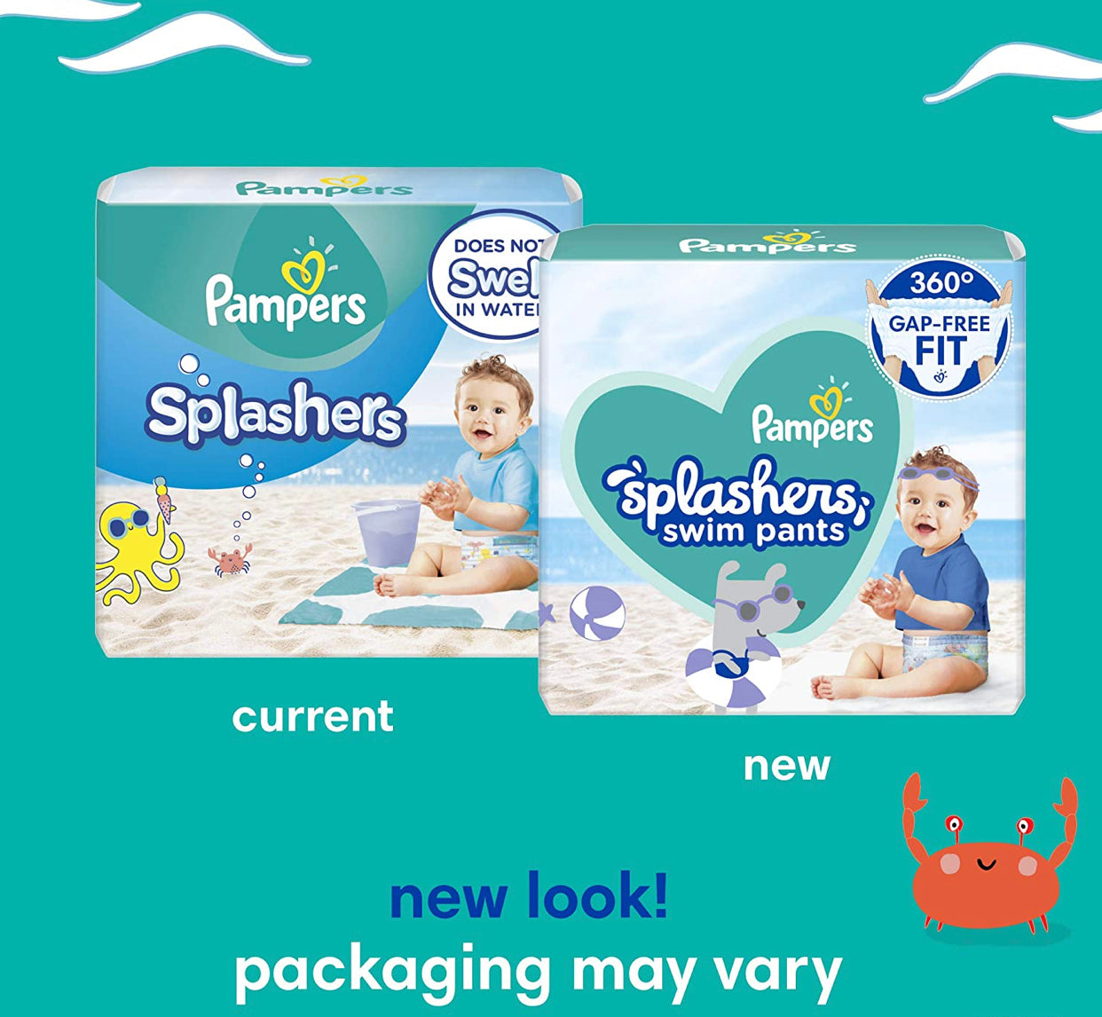 Pampers Splashers Swim Diapers Size S 20 Count