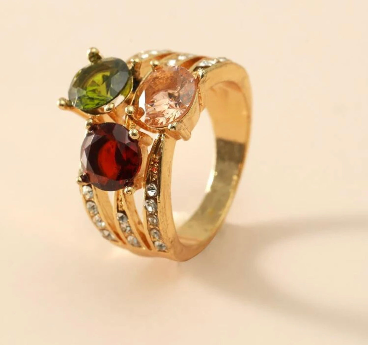 Rhinestone decor ring. Size 8. - Christina’s unique boutique LLC