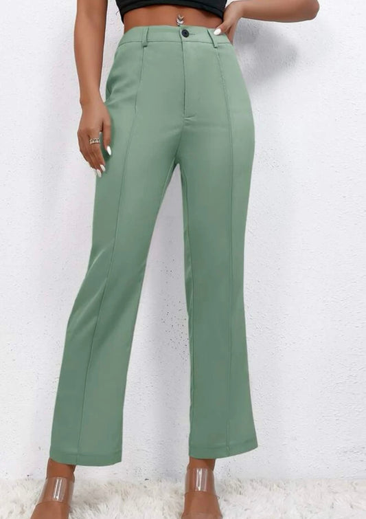 Petite Seam Detail Flare Leg Pants