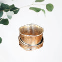 Vintage Silver Color Hand Carved Flower Ring. Size 9.