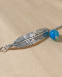 Feather decor anklet