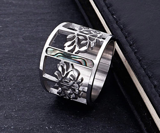 Vintage Norse Mythology Yggdrasil - Tree of Life Stainless Steel Ring