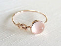 Pink moonstone wrapped ring. - Christina’s unique boutique LLC