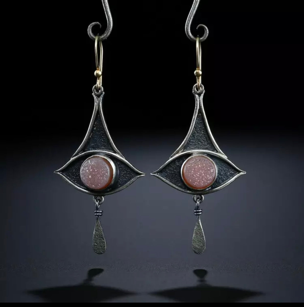 One-of-a-Kind- Fire Labradorite Earrings Bohemian Style Earrings