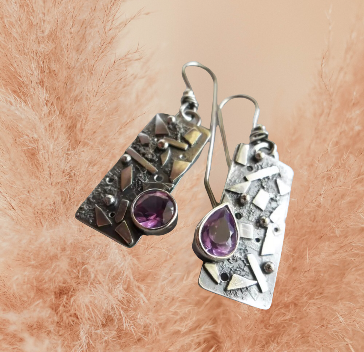 Vintage Geometric Drop Dangle Earrings