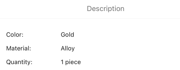 Gold plated turquoise decor ring. Size 8.