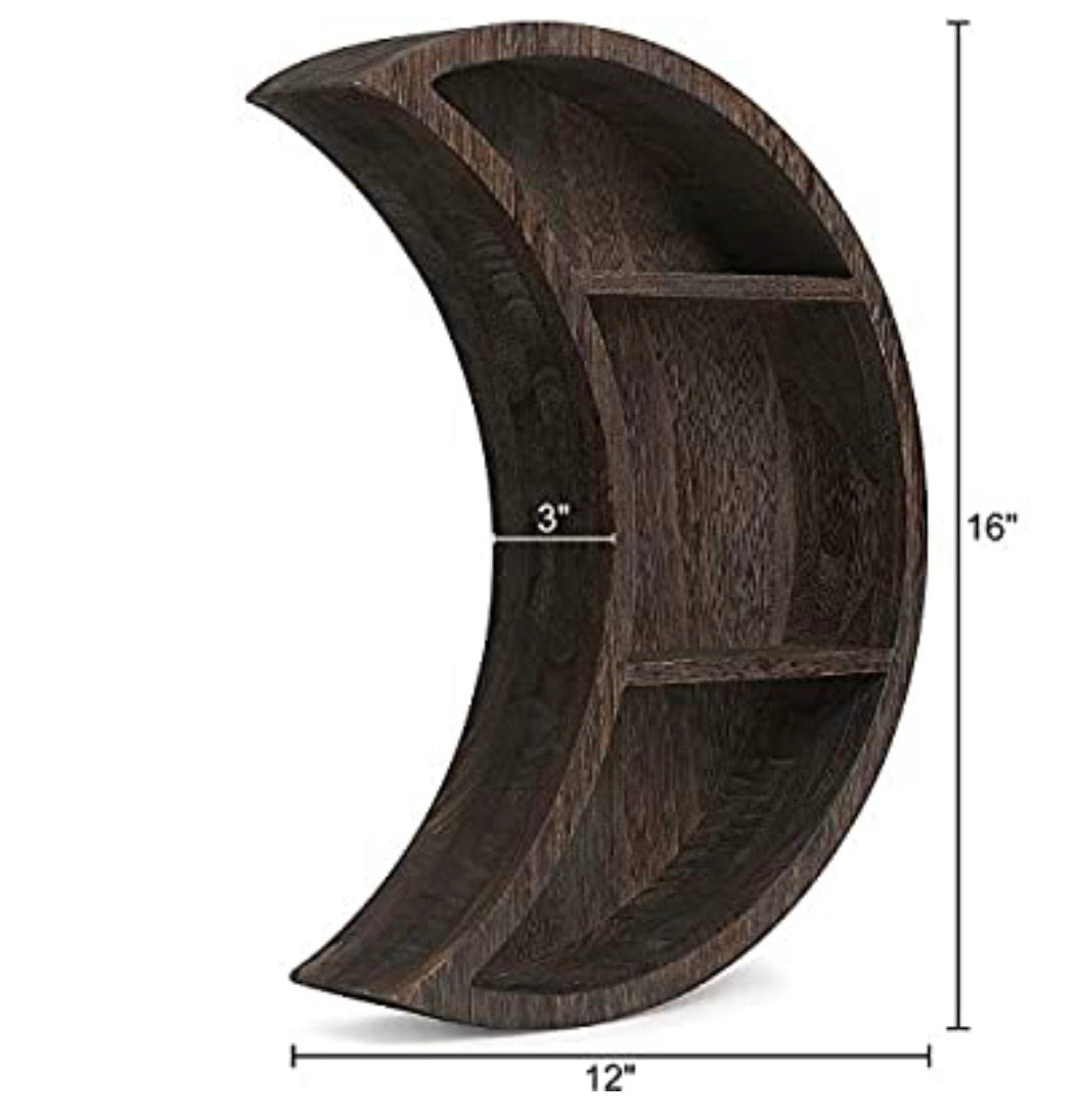 Wall Mounted wooden Moon Shelf - Christina’s unique boutique 