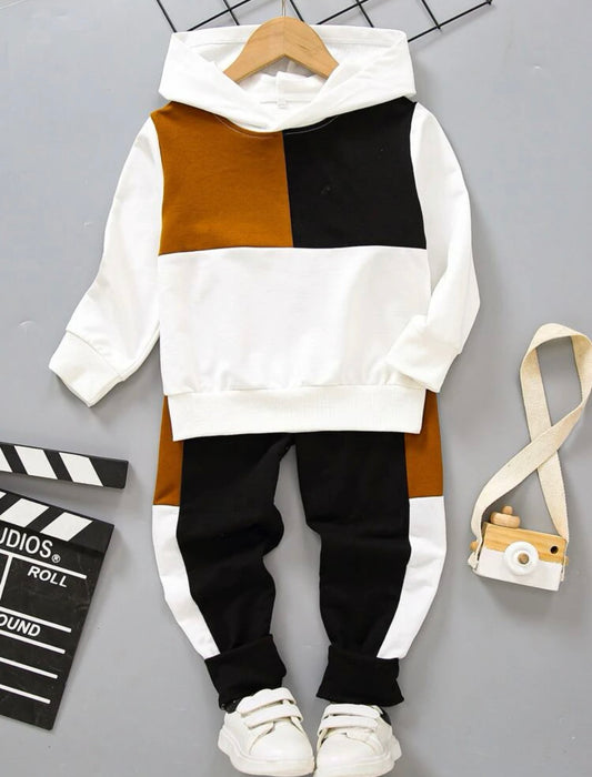 Toddler Boys Colorblock Hoodie & Sweatpants