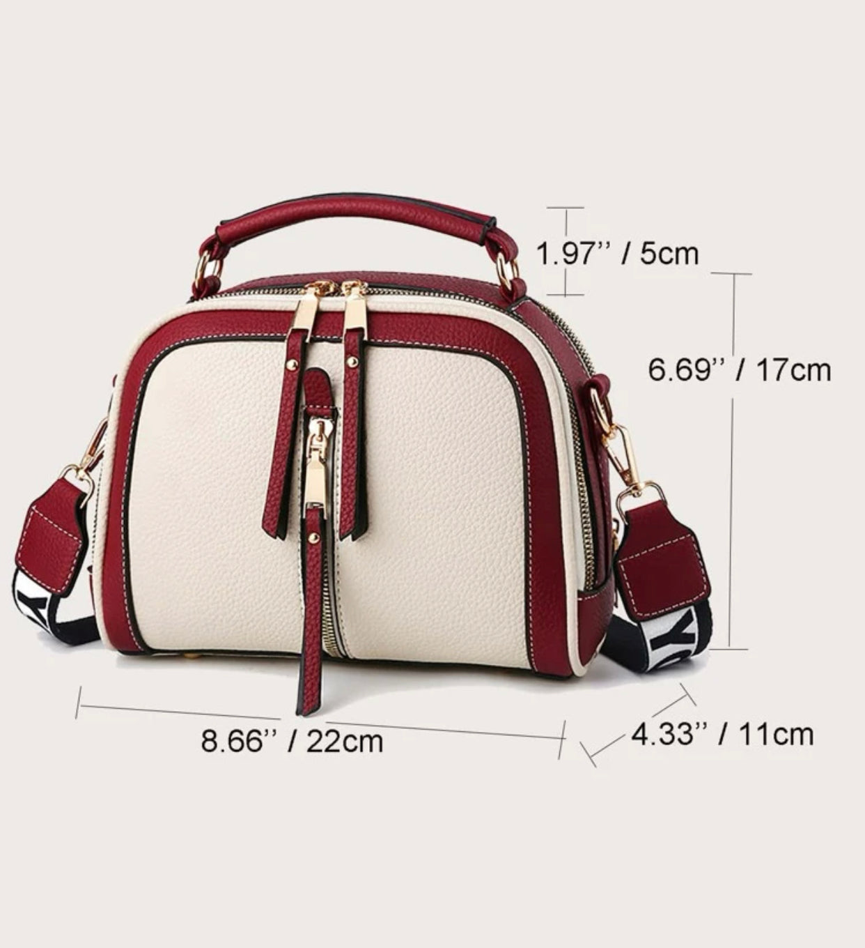 Two tone dome bag