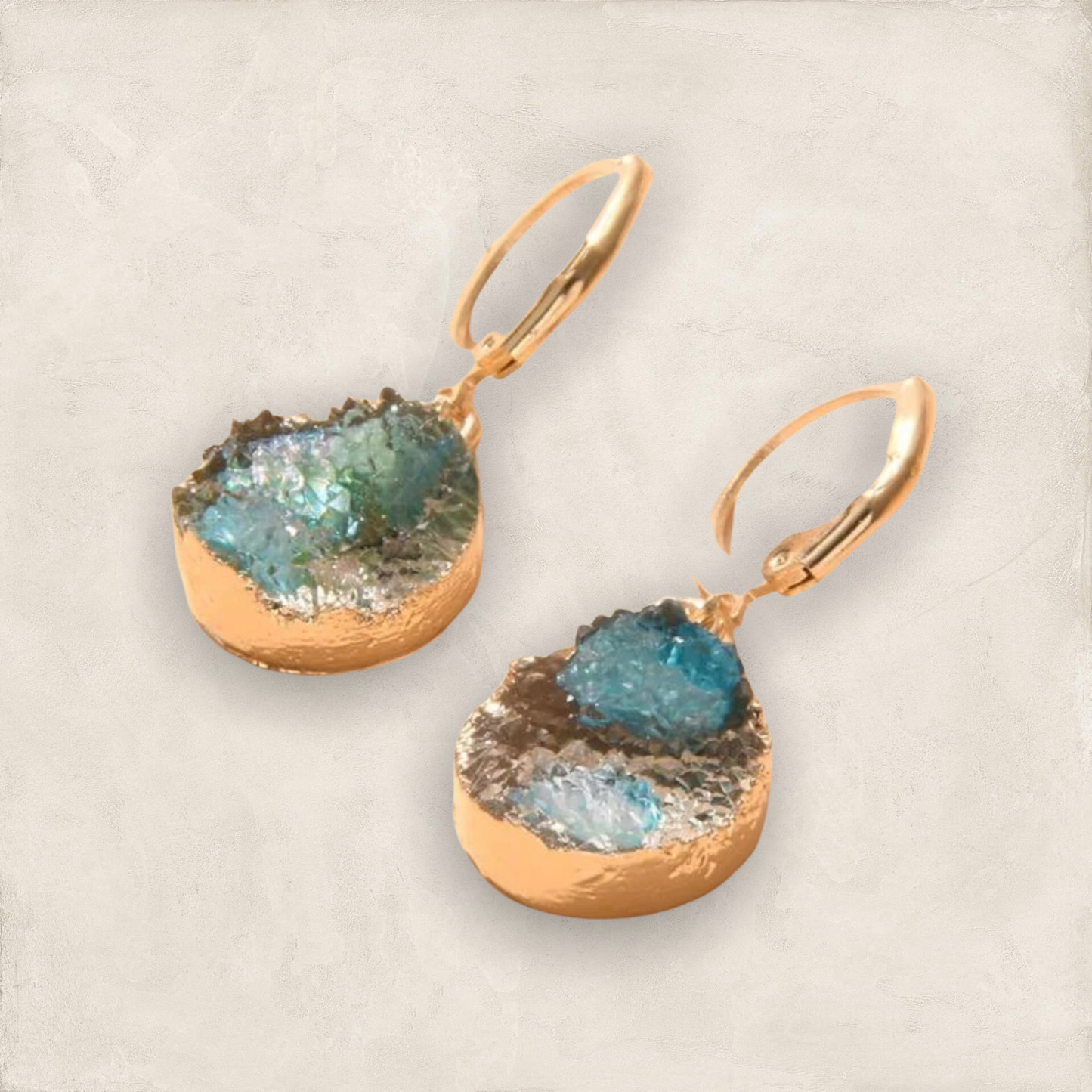 Gorgeous round drop earrings