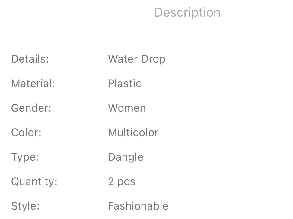 Gold coated light turquoise decor drop earrings