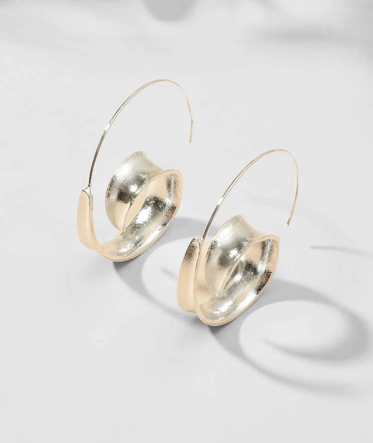 Solid spiral earrings