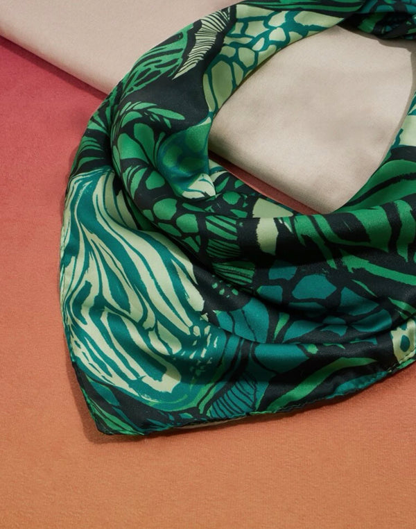 Plant print bandana