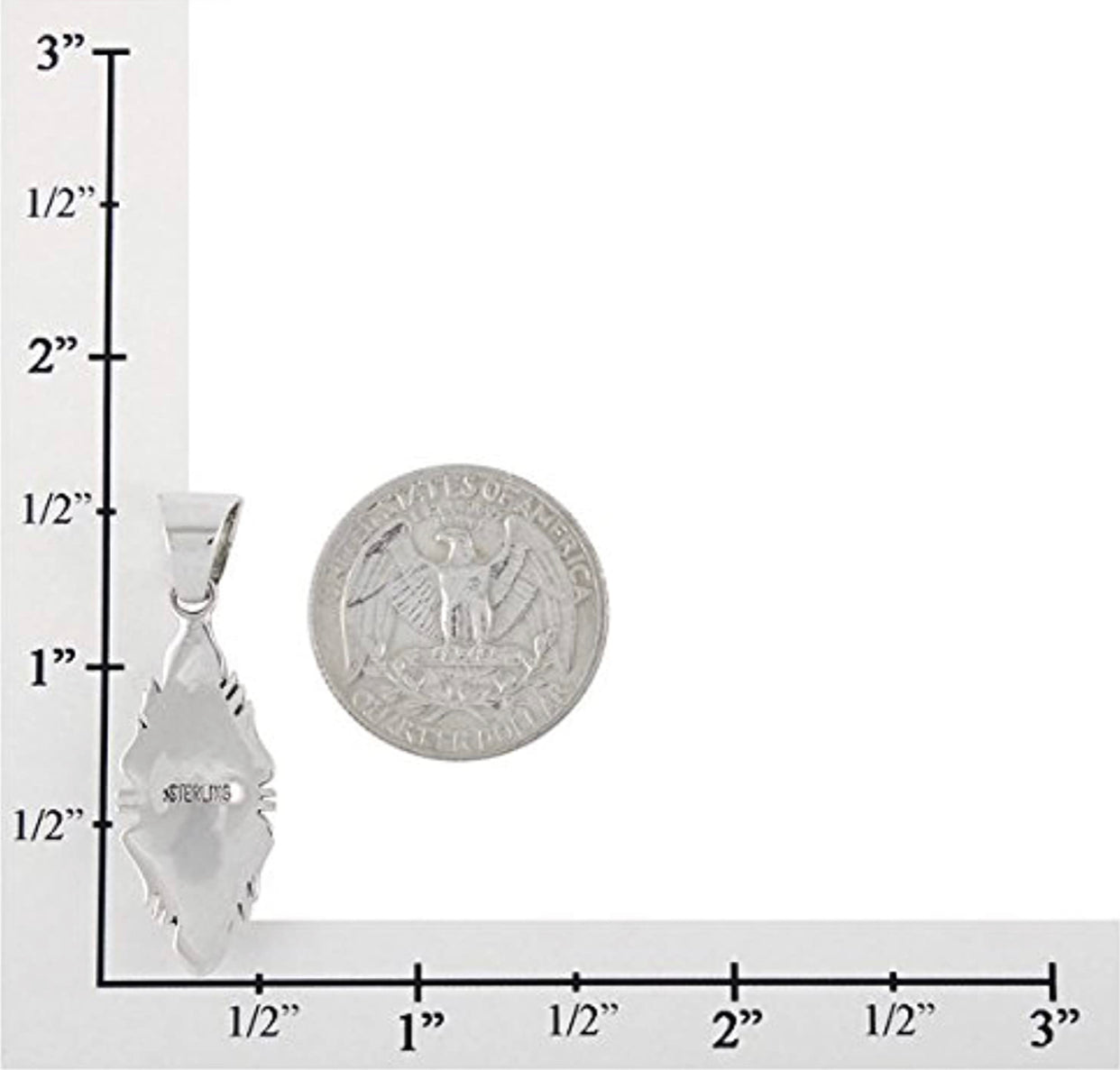 Turquoise Necklace 925 Sterling Silver & Genuine Turquoise and Semiprecious Gemstones Pendant 20"