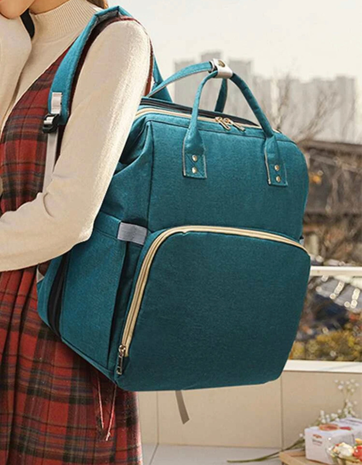 Large capacity baby diaper backpack - Christina’s unique boutique LLC