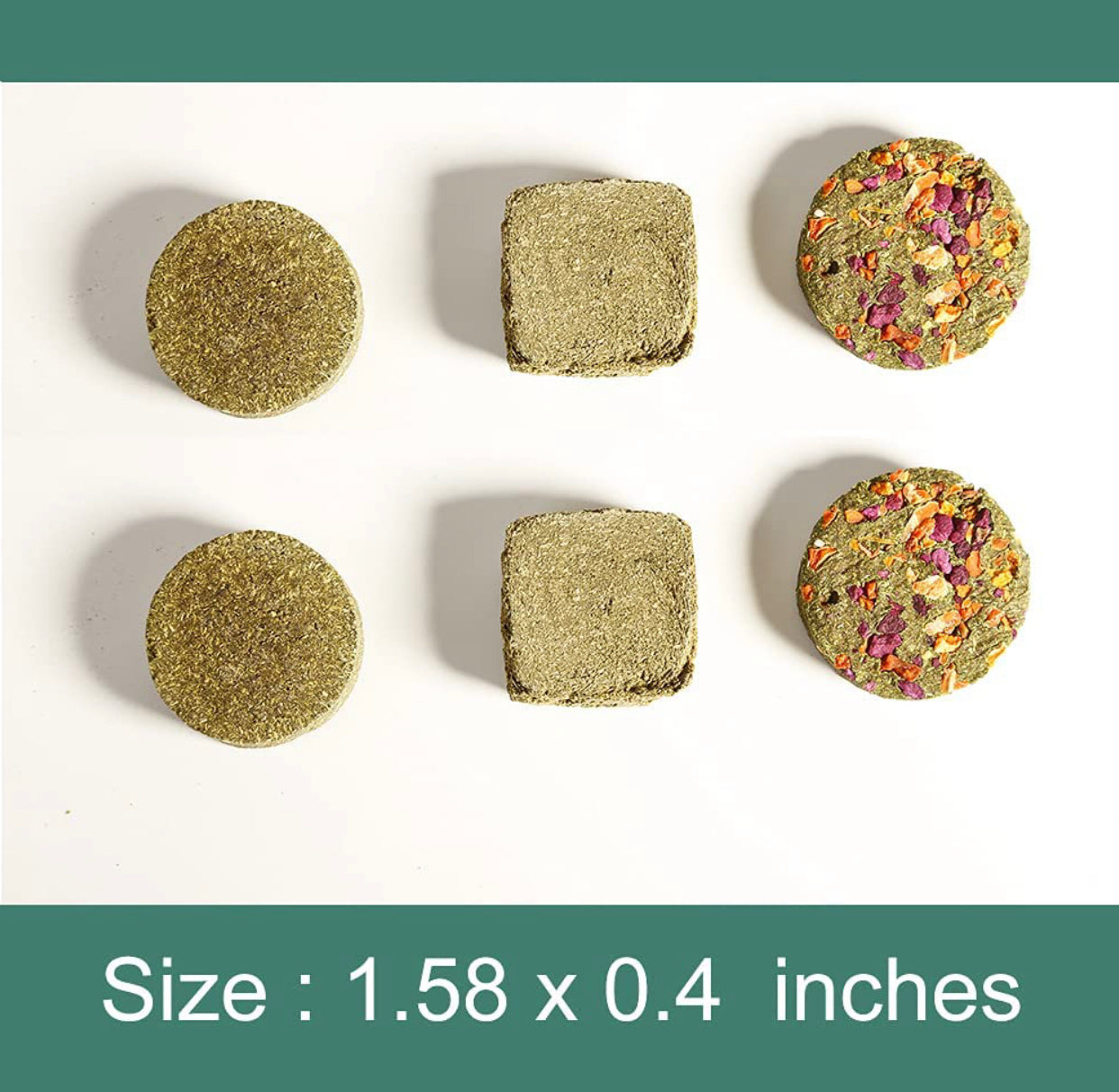 Rabbit Treat ,Natural Molar Timothy Hay Herbal Floral Scent Snack Chew Toys (12pcs)