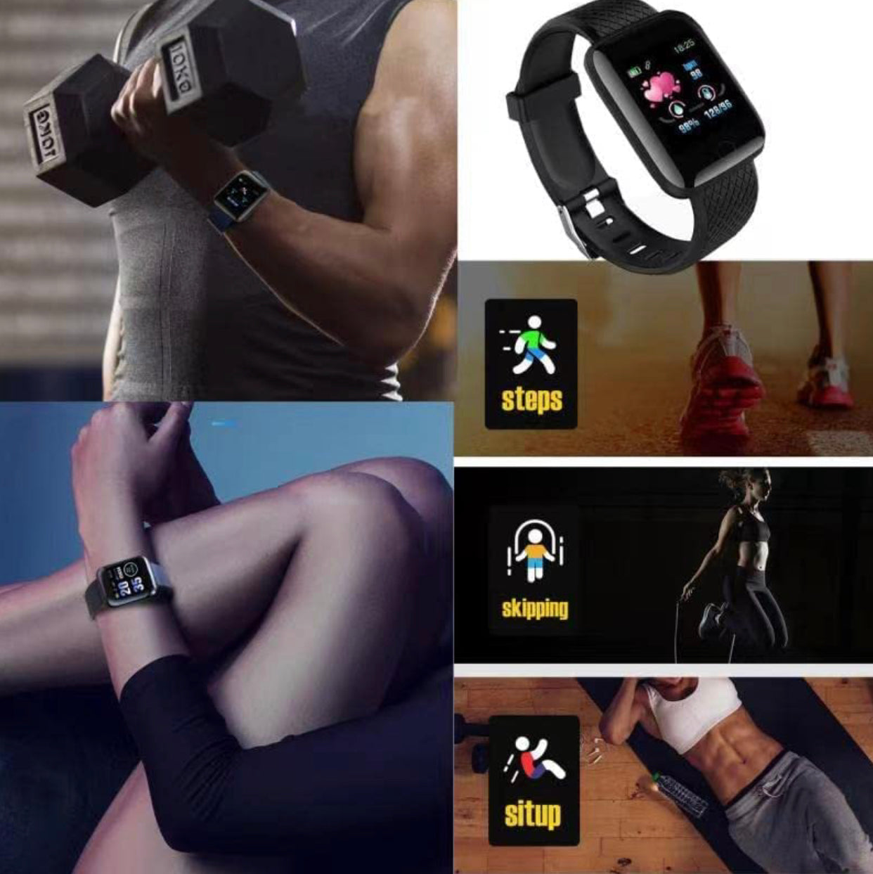 Fitness Tracker Smart Watch for Android iOS Phones,Smart-Watches Fit Watch for Man Women, 1.3”