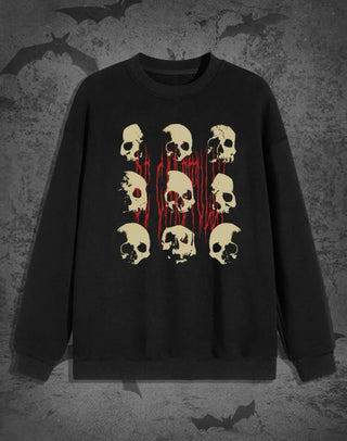 Guys Skull Print Sweatshirt
