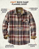 Legendary Whitetails Men's Buck Camp Flannel Shirt