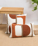 Color block tufted cushion cover without filler