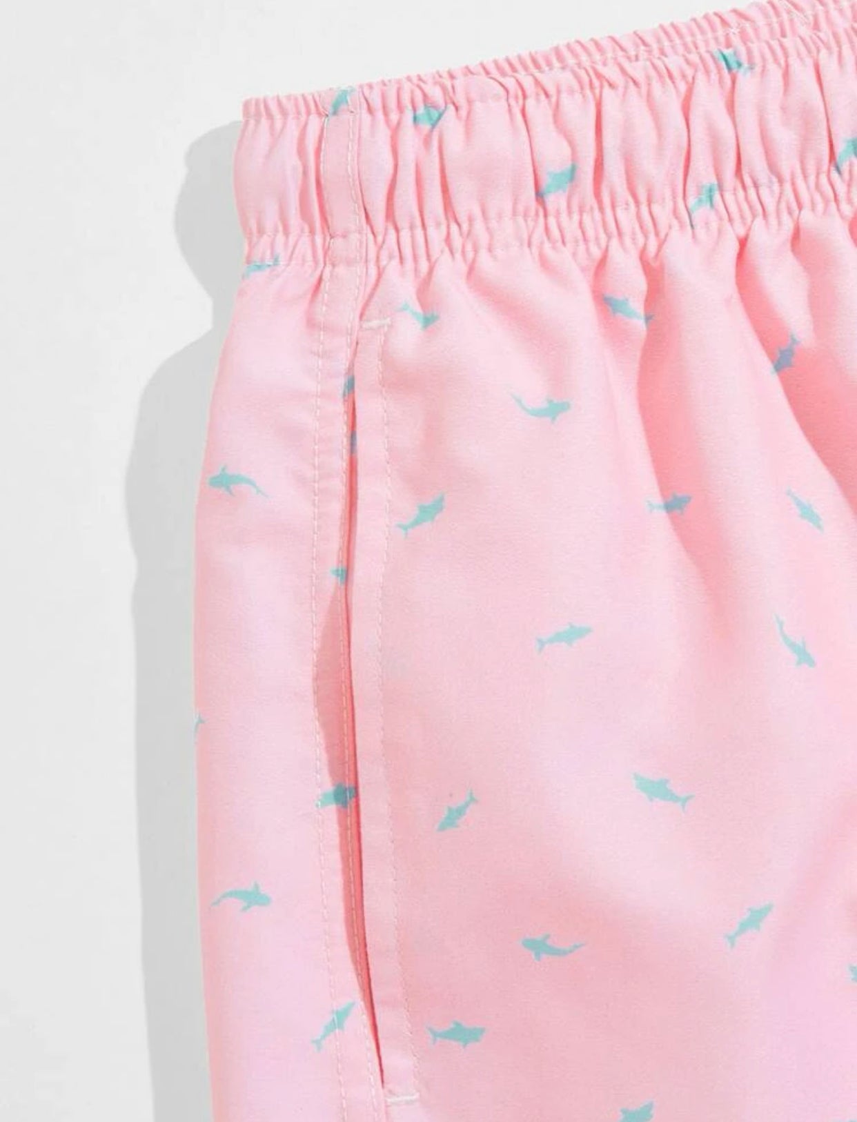 Men’s allover print drawstring swim trunks