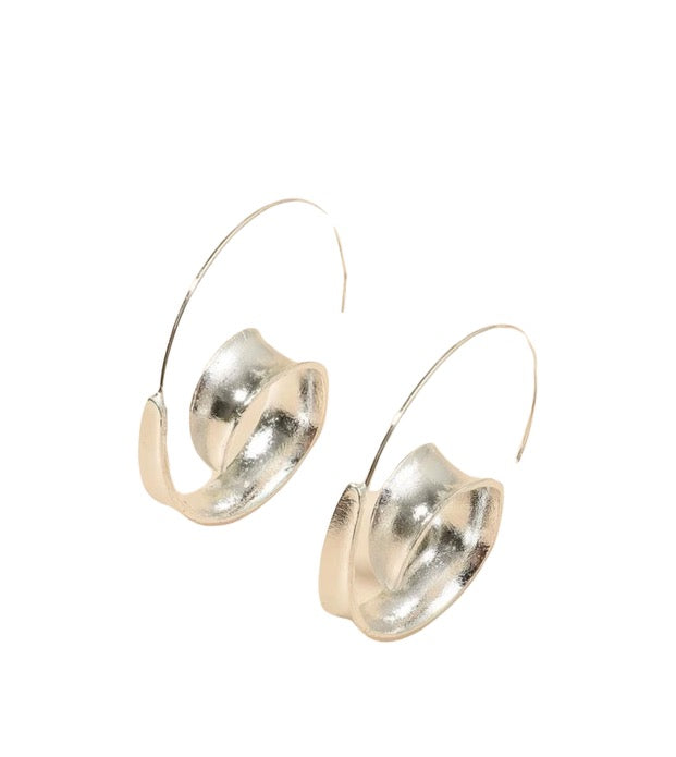 Solid spiral earrings
