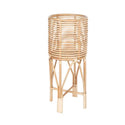 Rattan Indoor Plant Stand, Medium, Natural Planter Brown - Christina’s unique boutique LLC