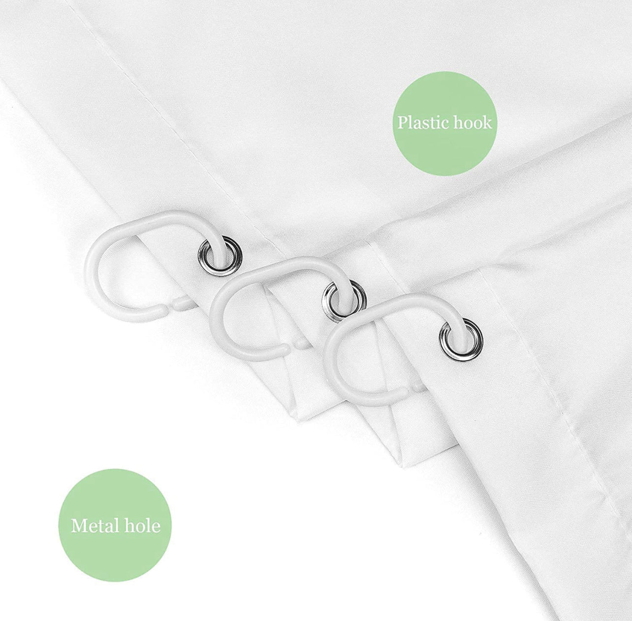 Shower Curtain, Blue and White Nautical Fabric Shower Curtain, Weighted Hem & Washable Sailboat Bathroom Curtains with 14 Hooks (72x72 Inch)