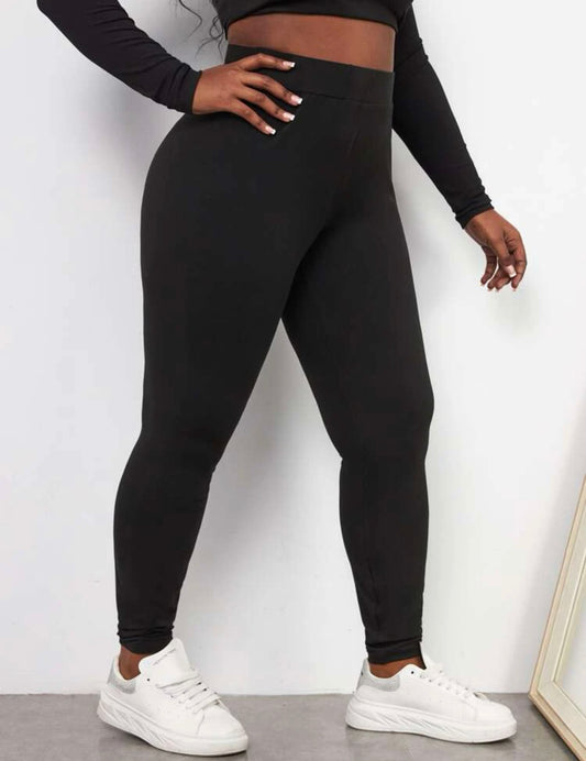 Curve & plus solid high waist leggings
