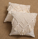 Throw Pillow Covers, Macrame Cushion Case, Woven Boho Cushion Cover