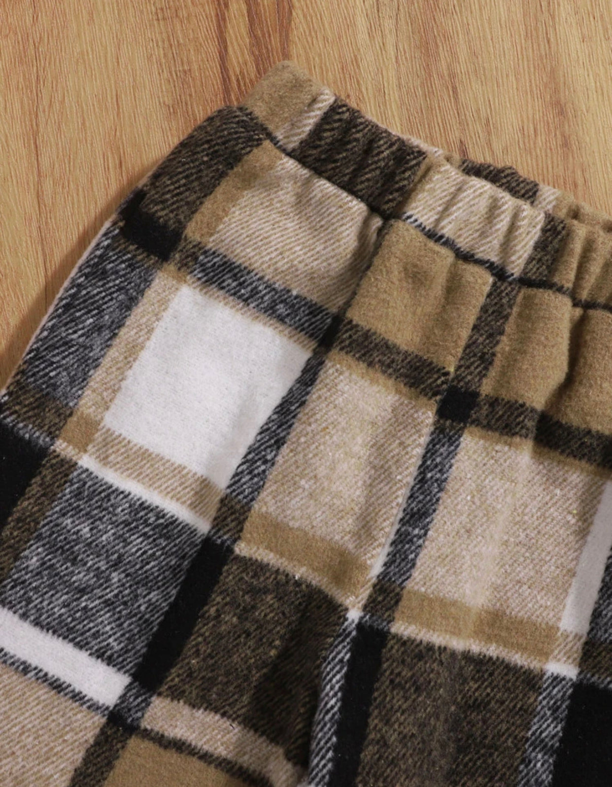 Toddler boys plaid vest jacket & pants and shirt
