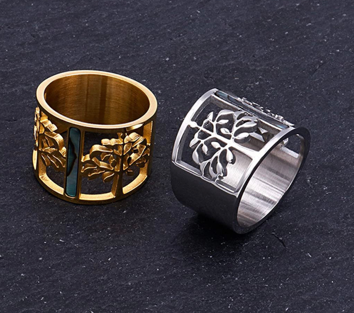 Vintage Norse Mythology Yggdrasil - Tree of Life Stainless Steel Ring