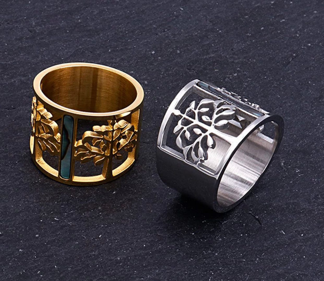 Vintage Norse Mythology Yggdrasil - Tree of Life Stainless Steel Ring