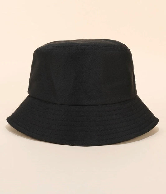 Unisex solid bucket hat
