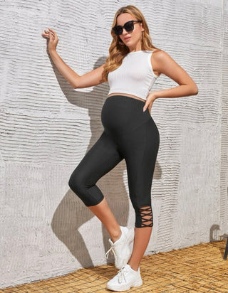 Maternity high waist cut out leggings