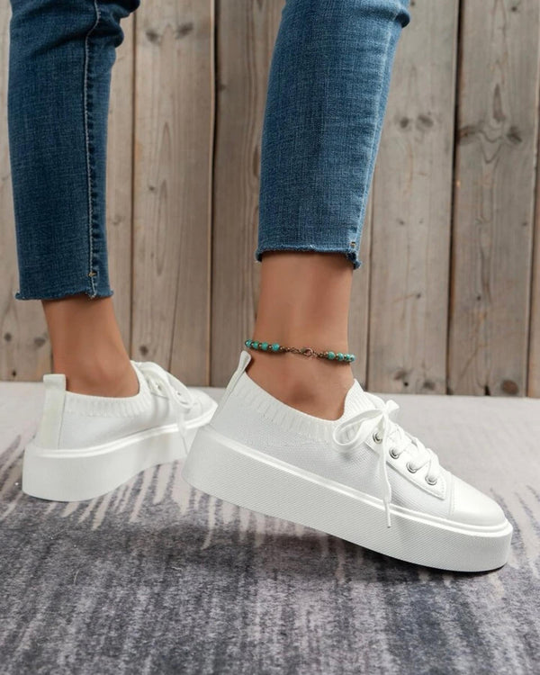 Lace-up front skate shoes