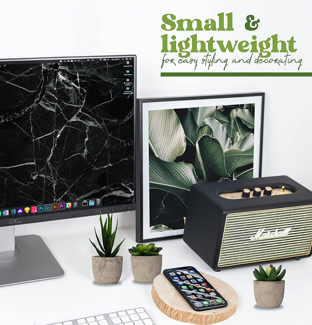 Set of 3 Artificial Succulents Plants